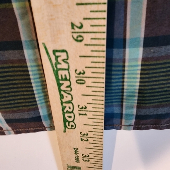 The North Face Men's Blue Plaid Short Sleeve Outdoor Hiking‎ Shirt Button Front - Picture 11 of 12